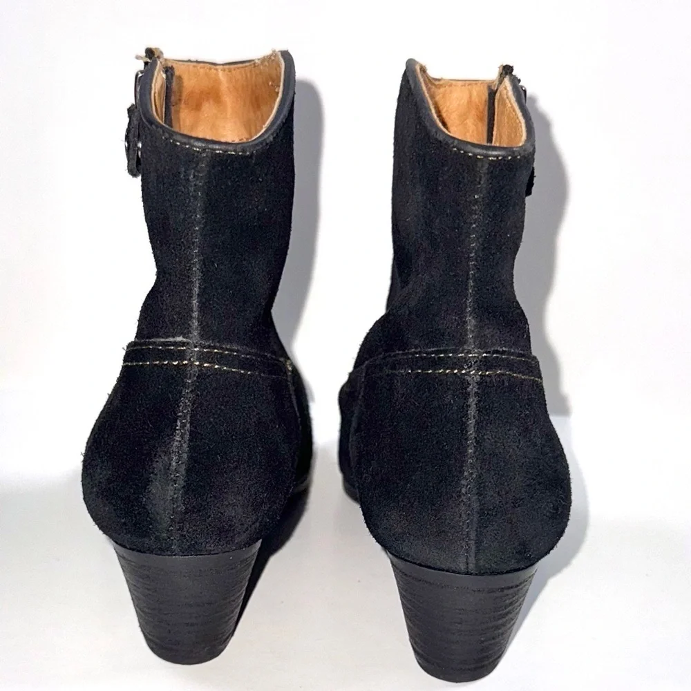 Sofft Black Suede Ankle Booties
